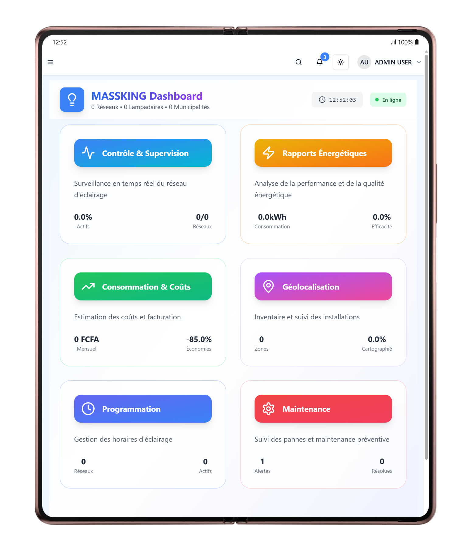 Massking Box — Supervision IoT